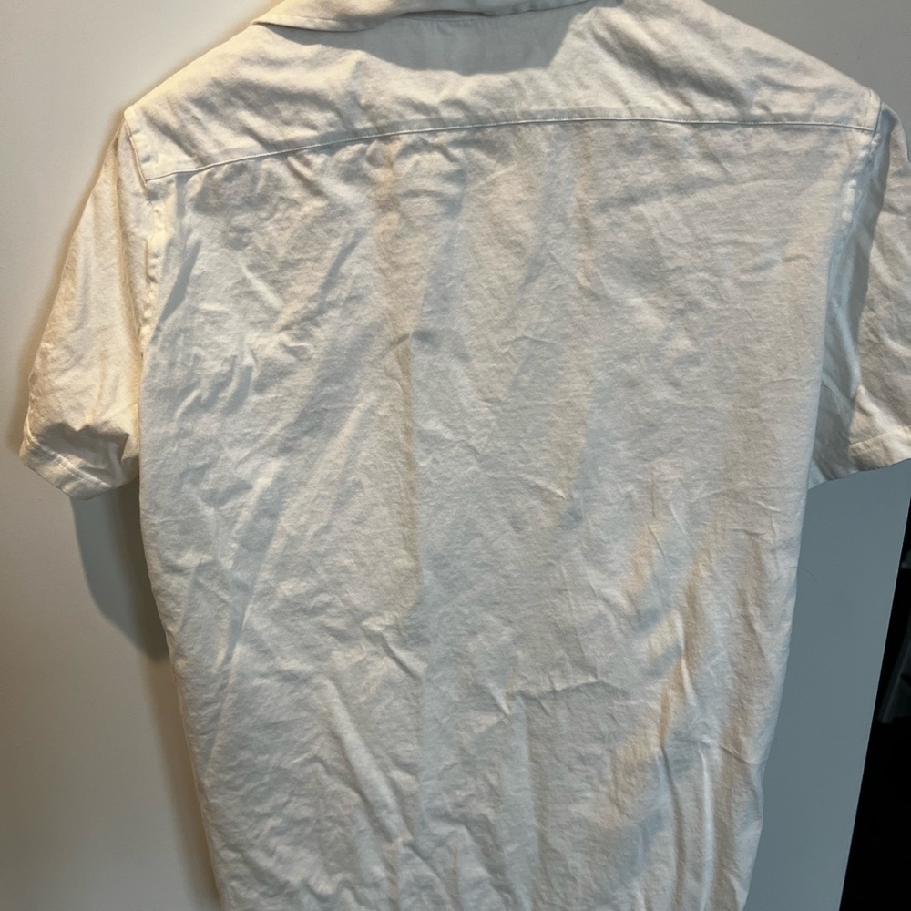 Suitsupply White Camp Collar Shirt Italian Fabric - Picture 5 of 5